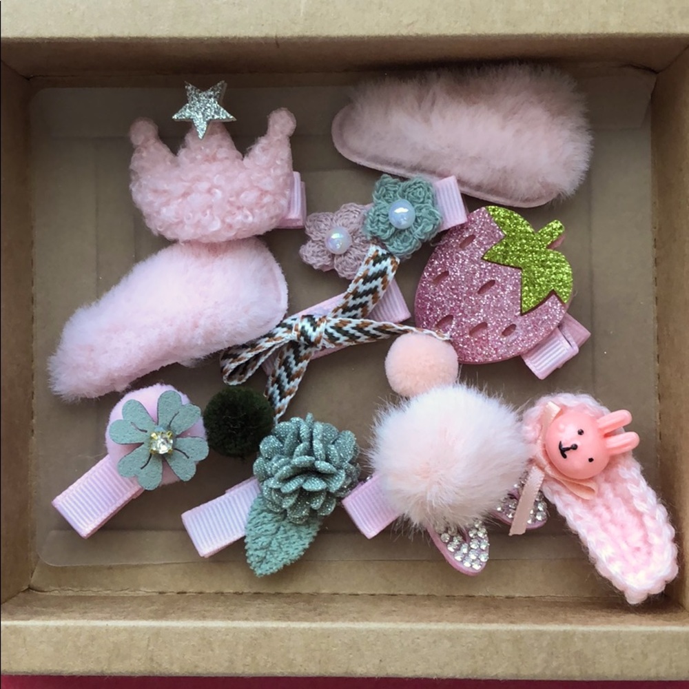 10 pcs baby girls hair clip gift sets